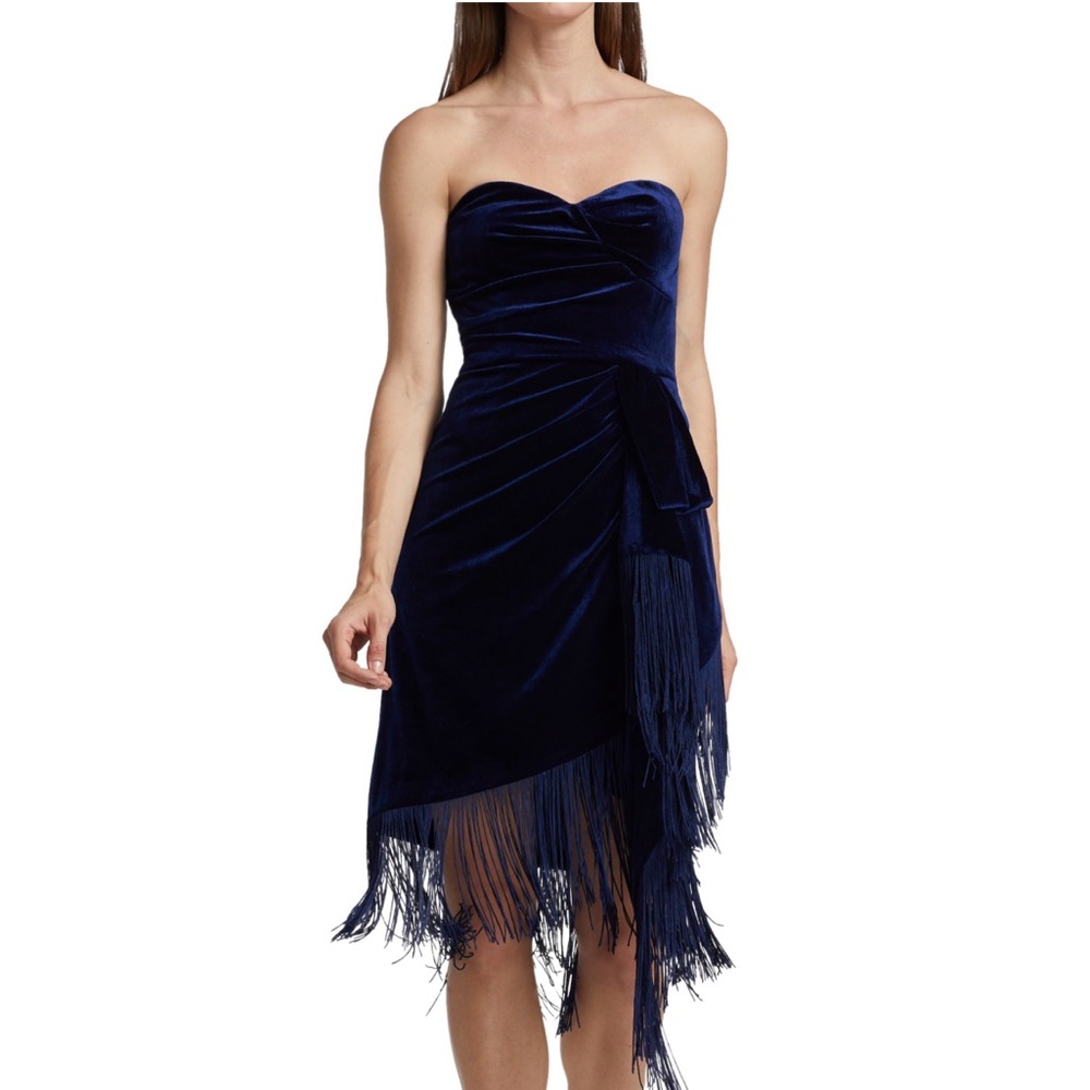 THEIA Rosalie Velvet Cocktail Dress size 8